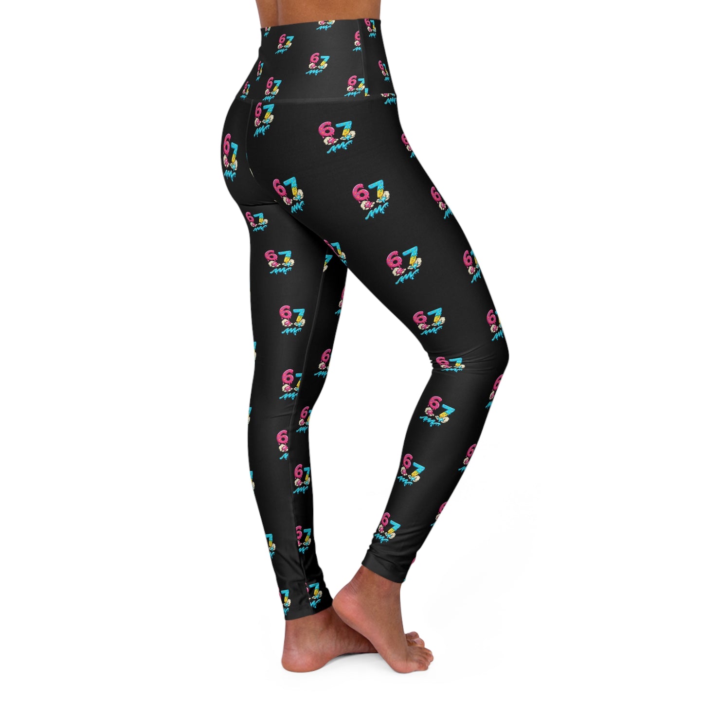 Drippy Donut 6-7 | Adult High-Waist Yoga Leggings