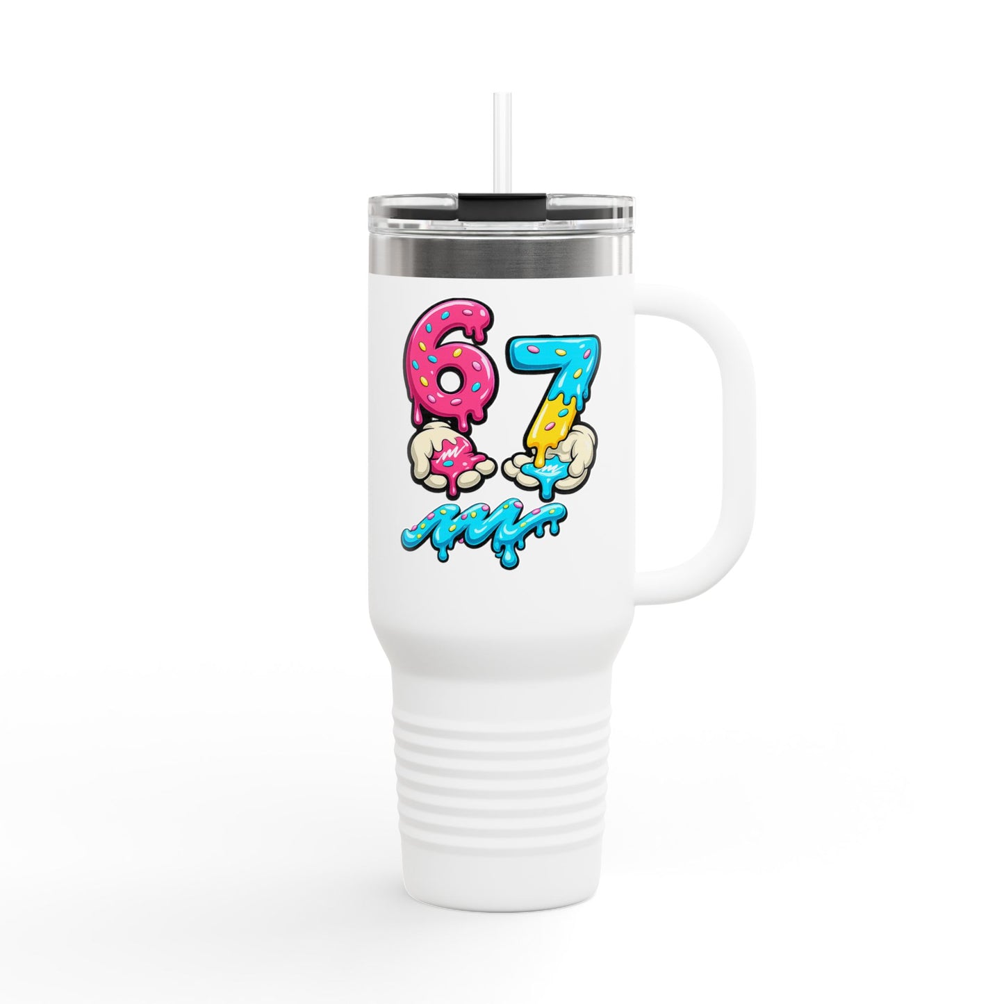 67 Drip Number Travel Mug | 40oz Insulated Tumbler