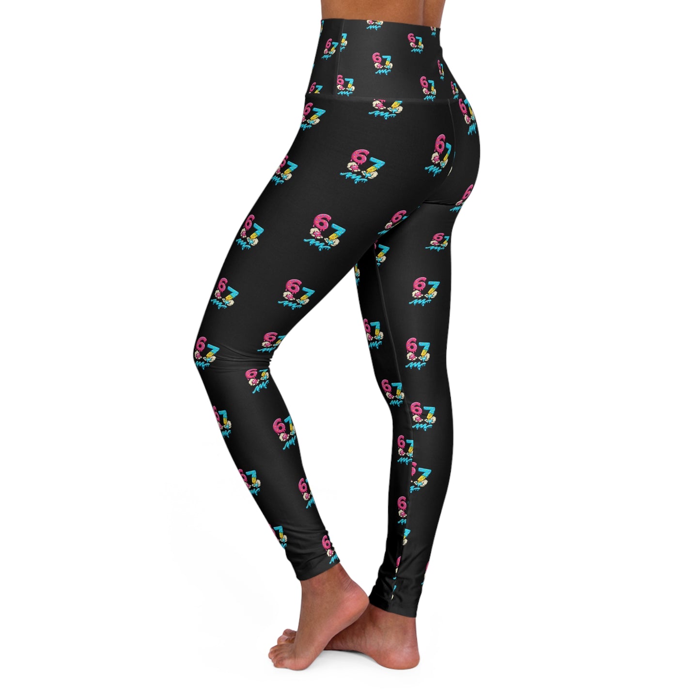 Drippy Donut 6-7 | Adult High-Waist Yoga Leggings